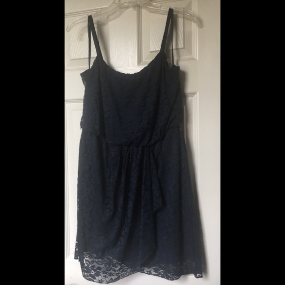 Love Reign Navy Blue Lace Dress - Picture 1 of 4